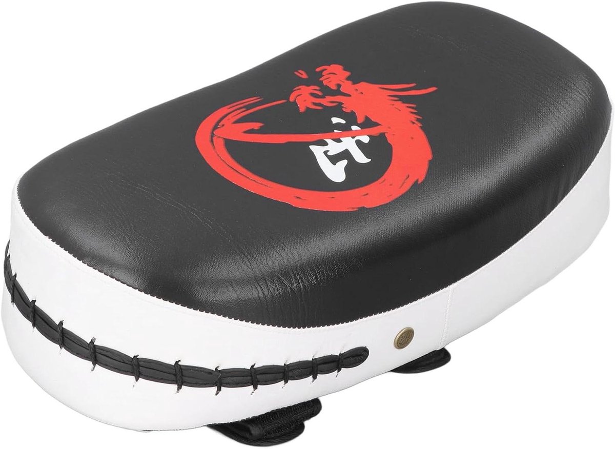 Bokspads - Slagkussens Vechtsport - Trainen Slagtechniek - Gebogen Schokabsorberend - 36 x 20 x 18 cm - Zwart