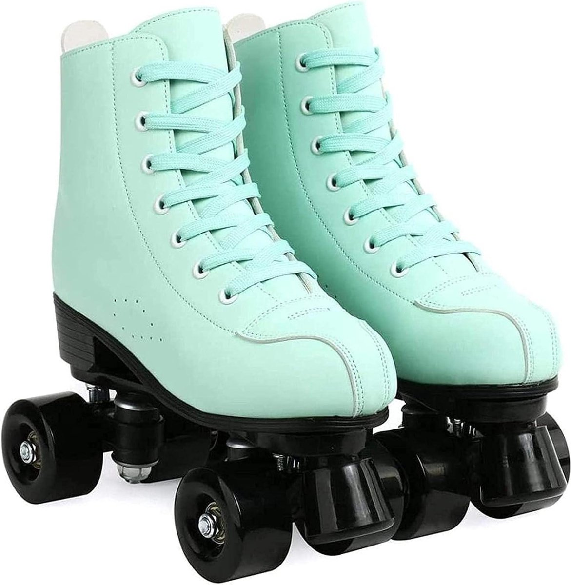 Dubbele Rij Rolschaatsen Vierwielers Skates Stadsverkenning Knipperende LED Wielen Uniseks Volwassen