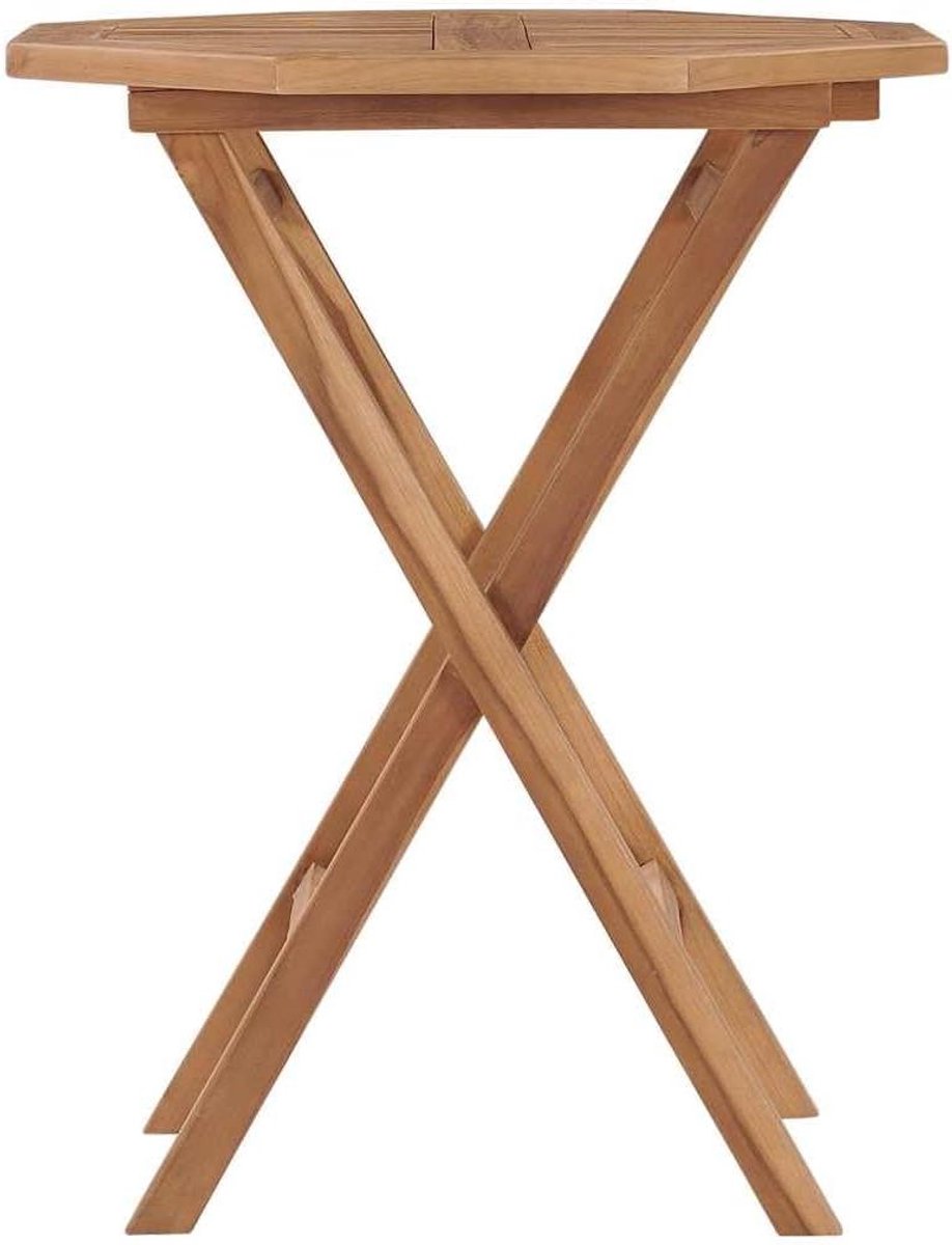 Klaptafel teakhout - Opvouwbare tuintafel - Buiten genieten - Weerbestendig massief hout - 60 x 60 cm - Bruin