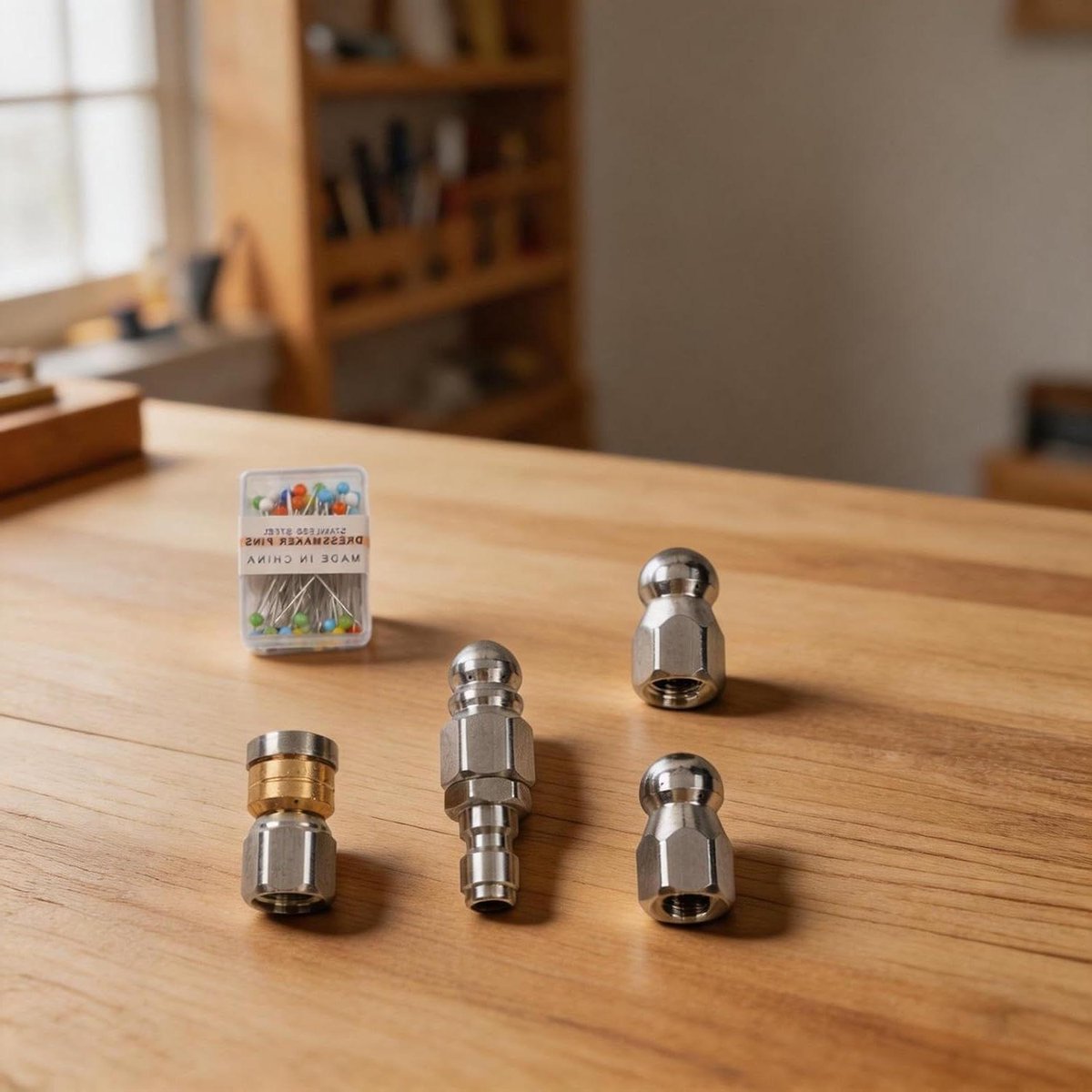 Riool Reinigingsset - Afvoer Ontstopper - Verstopte Afvoer Reinigen - Roestvrij Staal - 1/4 Inch NPT - Zilver
