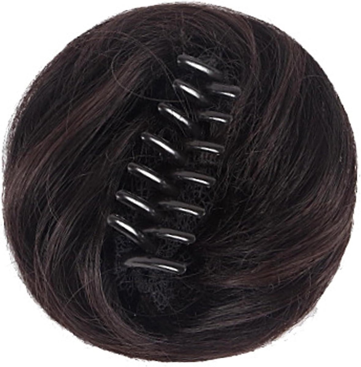 Knot Haarclip - Haarstukje - Dagelijkse Stijl - Natuurlijke Look - 5.5 cm Diameter - Bruin