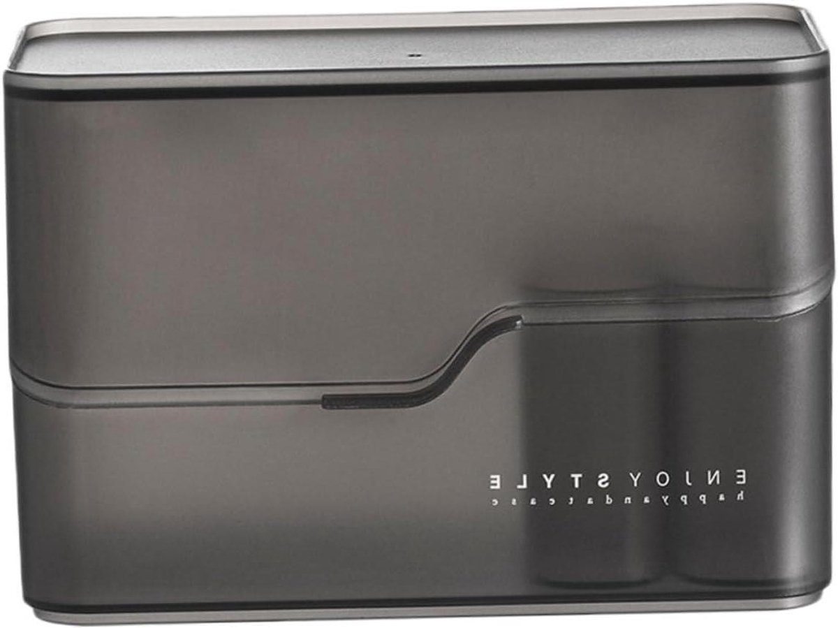 Opbergdoos Organizer - Lade Organizer - Cosmetica Opbergen - Met Deksel - 16.4 cm - Zwart