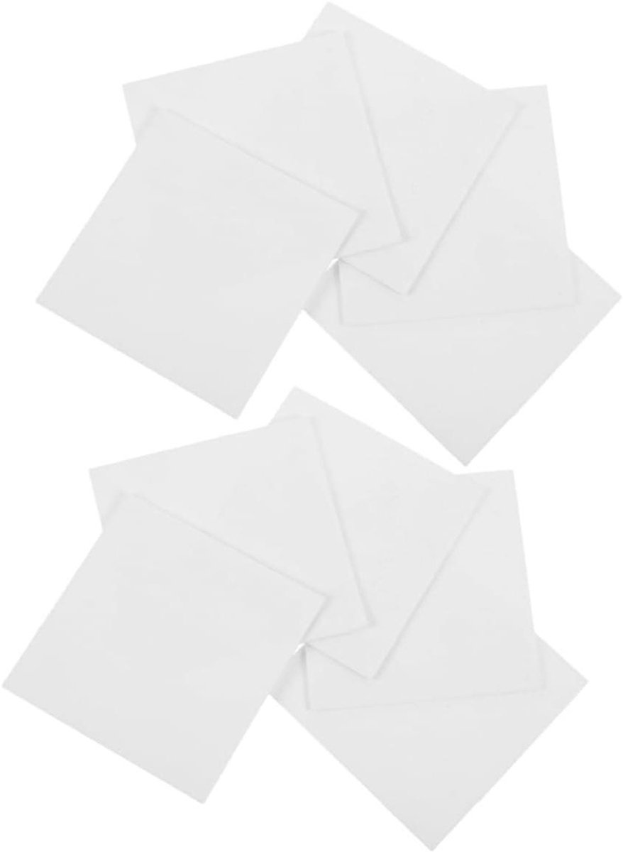 Oven Antiaanbakmat - Bakplaat Mat - Aardewerk Bakken - Duurzaam Herbruikbaar - 10 Stuks - Wit