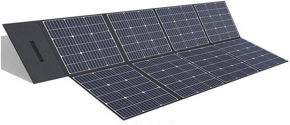 Monokristallijn Zonnepaneel - Opvouwbaar Paneel - Energie Opwekken - Hoge Efficiëntie - 203 x 134 cm - Zwart