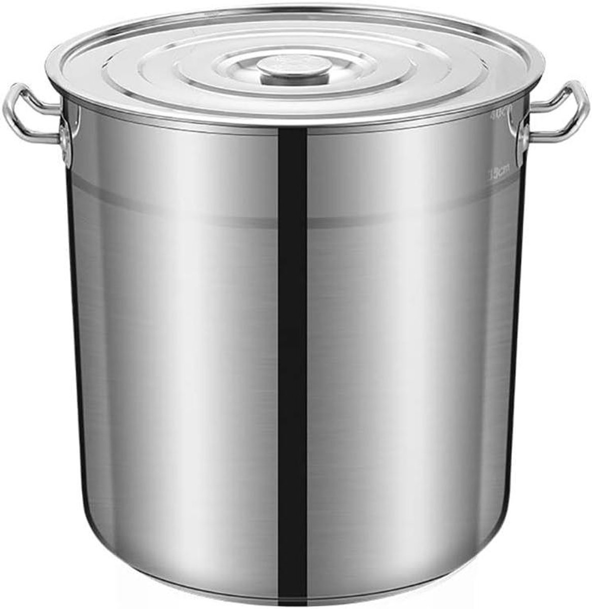 Soepemmer RVS - Kookpan Deksel - Koken en Serveren - Ophangbaar Deksel - 35 cm 30L - Zilver