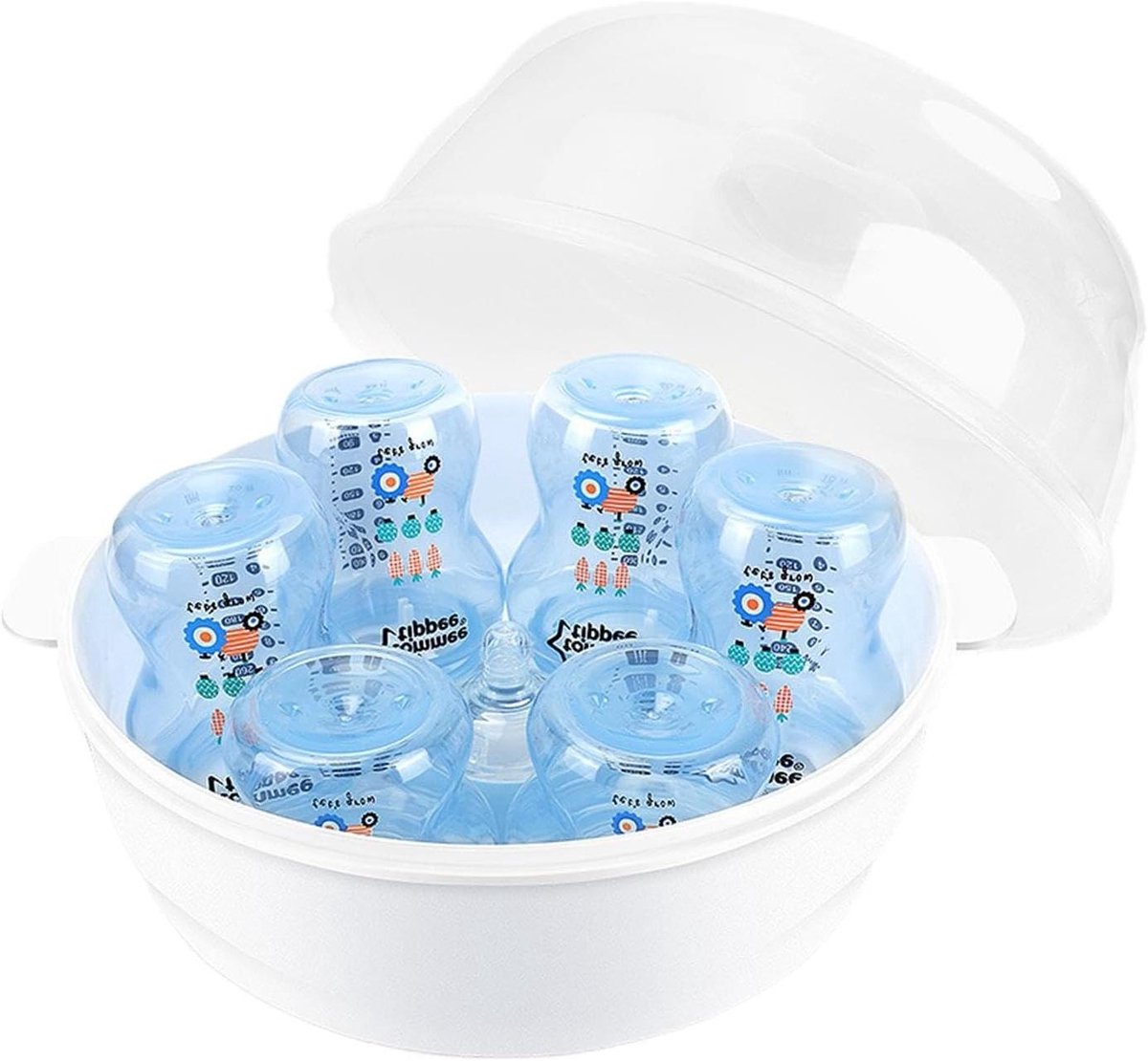 Magnetron Stoomreiniger - Babyfles Sterilisator - Babyartikelen Reinigen - Efficiënte Stoomkracht - 26.4 x 10.1 x 25.7 cm - Niet gespecificeerd