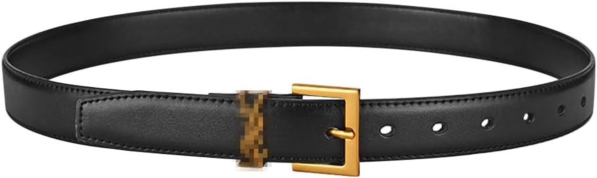Stijlvolle Dames Leren Riem met Gouden Gesp voor Jeans en Jurken - Retro Vintage Casual PU Leren Riem voor Elke Gelegenheid