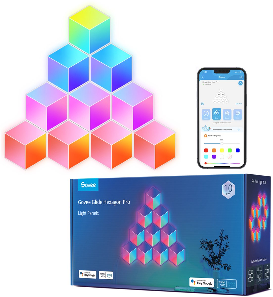 Govee Glide Hexagon Pro Light Panels (10-pack)