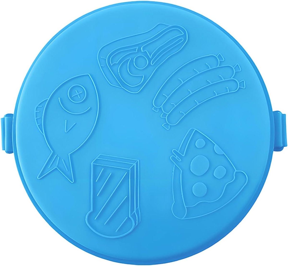 Magnetrongrill Pan - Pizzabodem Opwarmer - Snel Ontbijt - Verticale Plaatsing - 25 cm Breed - Blauw