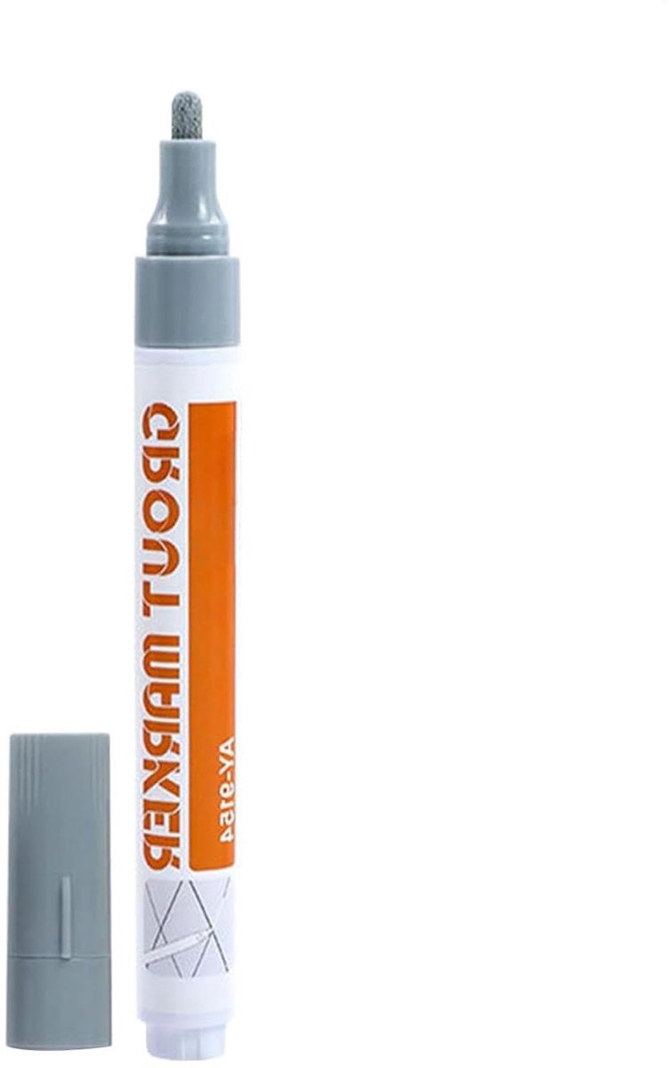 Voegstift Voor Tegels - Voegverf Pen - Tegels Opfrissen - Sneldrogende Formule - 14 cm - Grijs