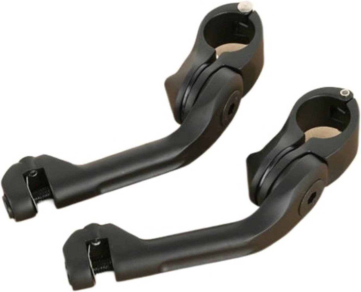 Motorfiets Voetsteunen - Motorpedalen Pedaal - Comfortabel Rijden - Antiroest Aluminiumlegering - 32mm - Mat Zwart