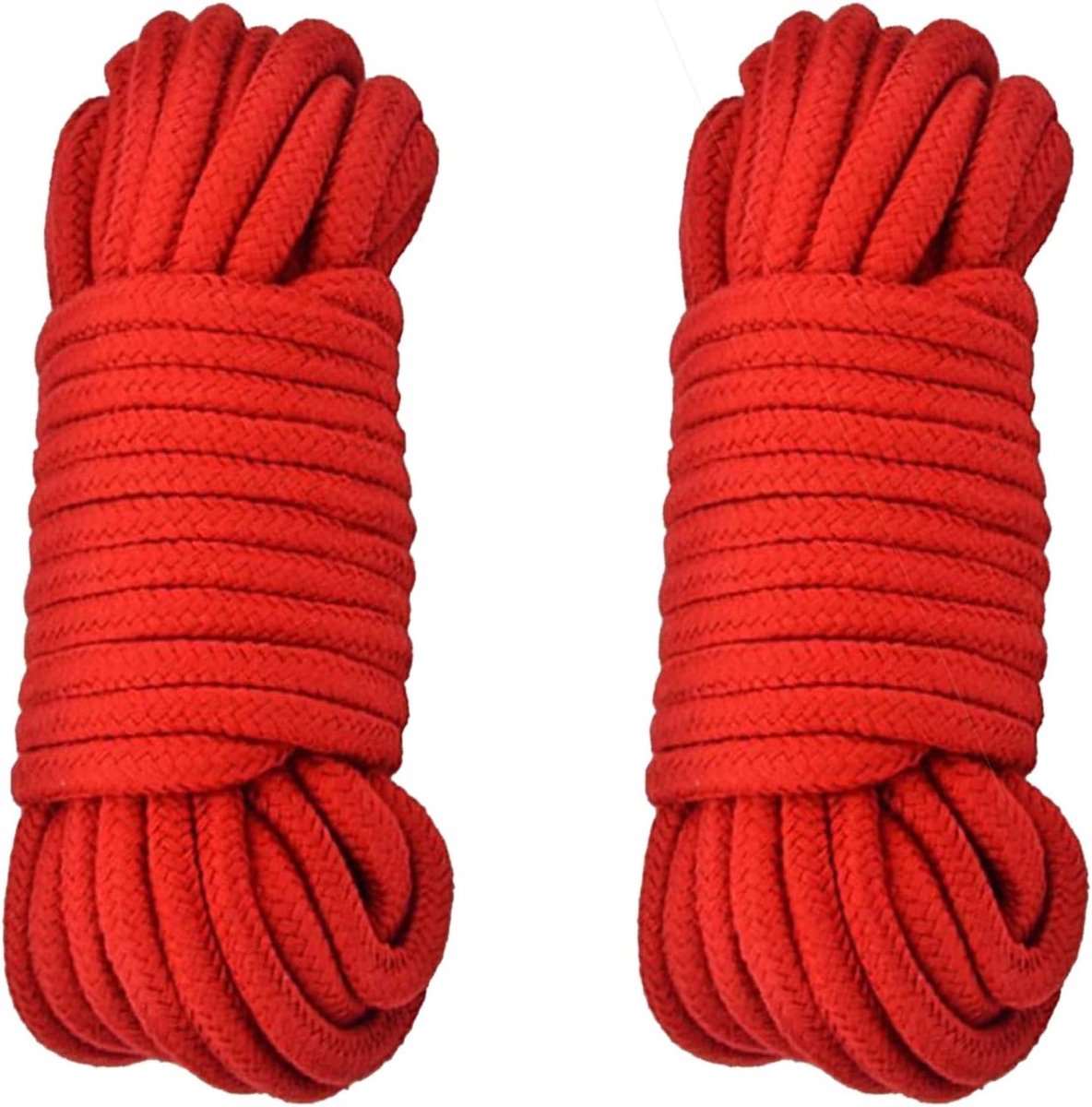 2 Stuks Katoenen Touw, Gevlochten Koord van Polypropyleen, 10 Meter Lang, 6mm Dikte, Ideaal voor Kamperen, Tuinieren en Boottochten