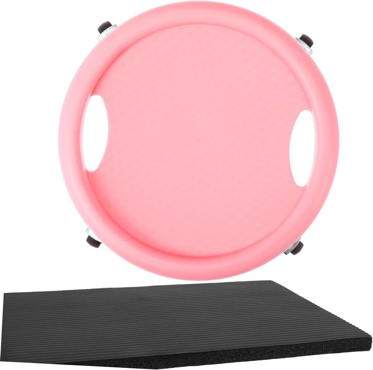 Buikspierroller - Ab roller wiel - Core training - Stil en slipvrij - 40 x 24 cm - Multi