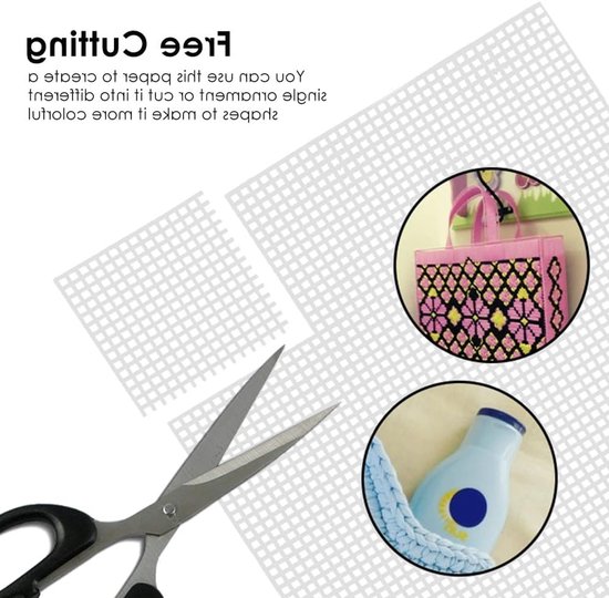 Draagbare Mesh Mat voor Creatieve Projecten met Haken en Houten Handvat - Ideaal voor Borduren en Handwerken (150x100cm) van Merkloos — afbeelding 2