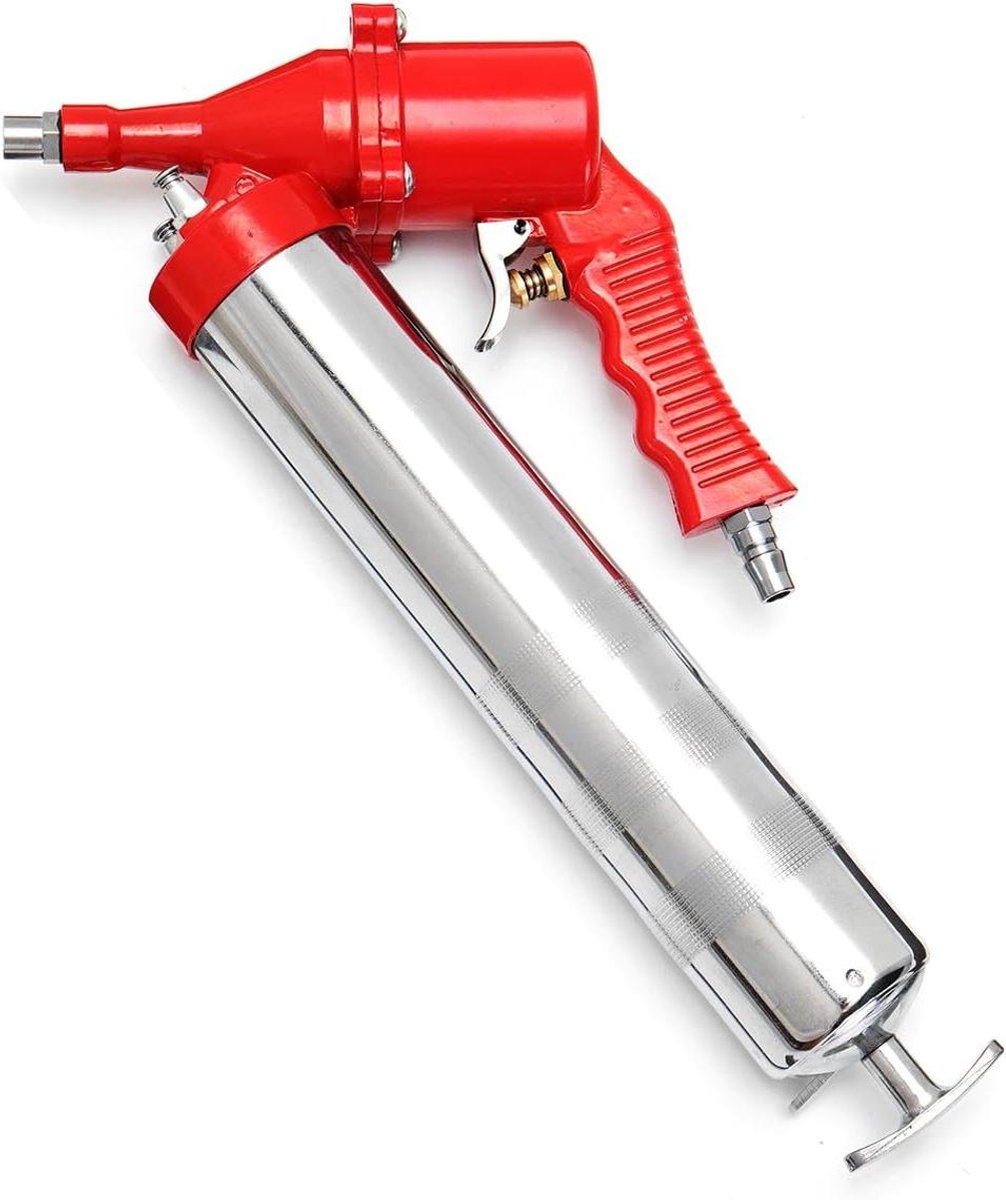 Vetpistool - Compressor Pomp - Smeren van Onderdelen - Handmatige Bediening - One-Hand Grip - Rood