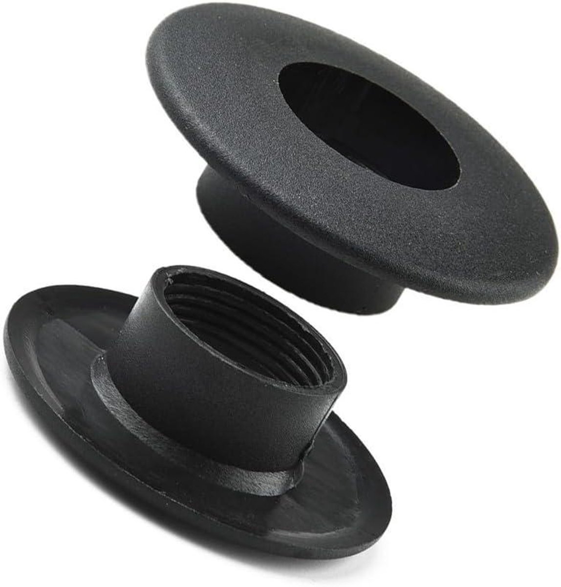 Tafelvoetbal Lagers - Kunststof Bussen - Reparatie Tafelvoetbal - 16 mm Standaard - 24-34 mm Plaatdikte - Zwart