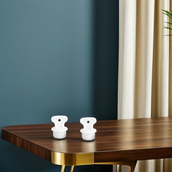 Reservestoppen Warmwaterkruik - Dop Rubberen Stop - Lekvrije Afsluiting - Veelzijdige Compatibiliteit - 4 stuks - Wit — afbeelding 3