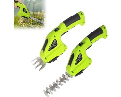 Heggenschaar - Hedge trimmer Struikschaar - Tuinonderhoud - Drie verwisselbare messen - 068 kg - Groen