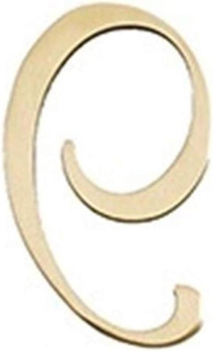 Huisnummer - Deurcijfer Villa - Huis Aanduiding - Anti-roest Langdurig - 5cm Hoog - Goud
