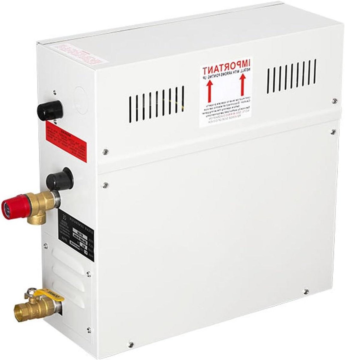 Stoomgenerator - Stoomunit Sauna - Spa Ontspanning - Digitale Temperatuurregeling - 4.5 kW - Zilver