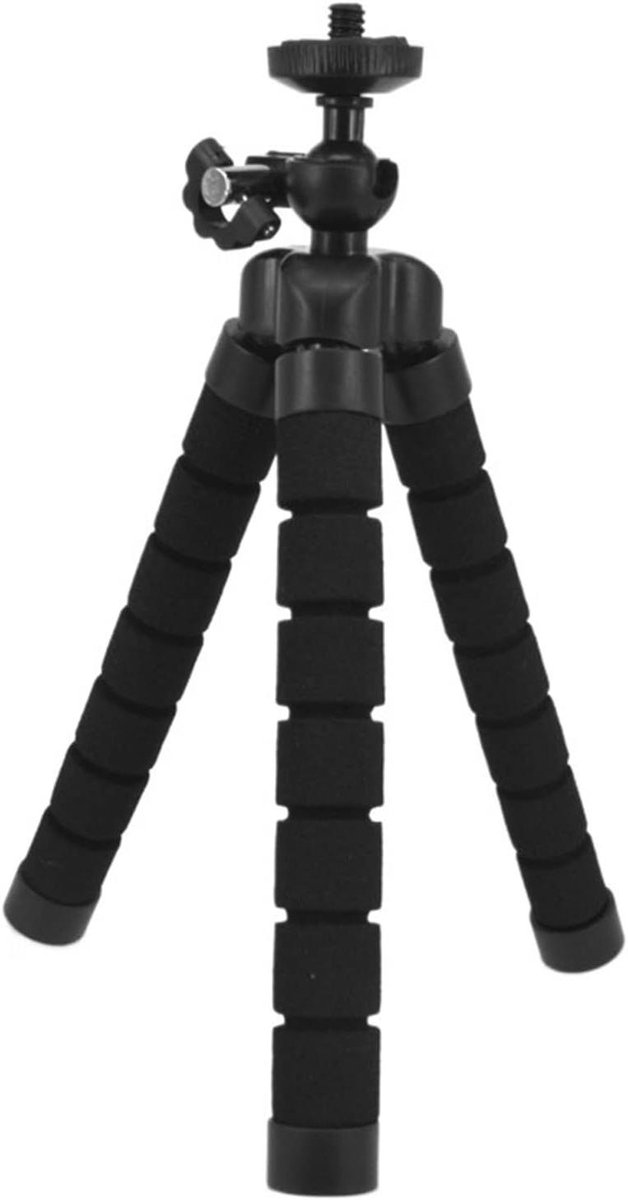 Projector Stand - Mini Statief - Thuisbioscoop Opzetten - Flexibele Poten - Compact Formaat - Zwart