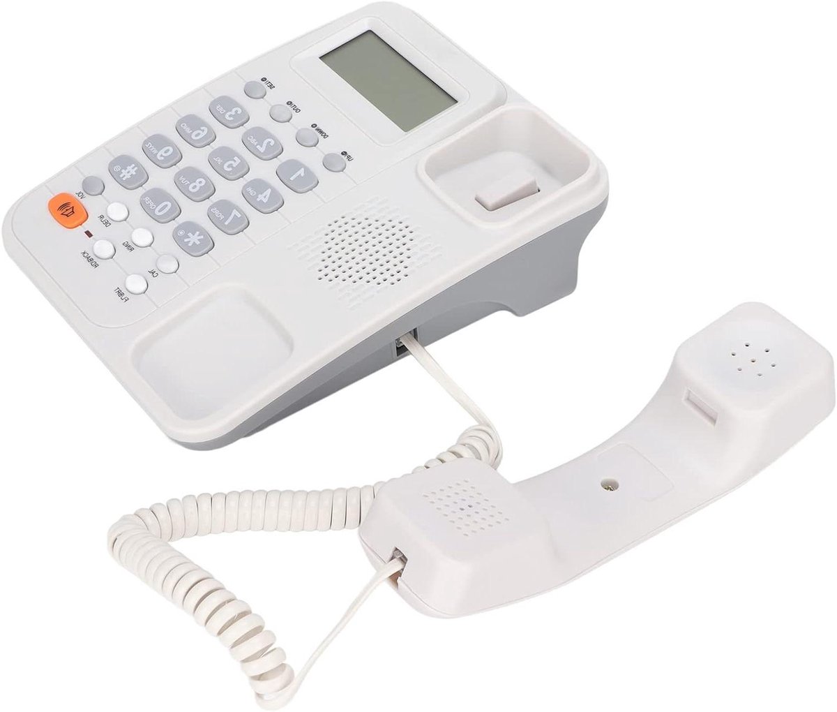 Vaste Telefoon - Kantoortelefoon - Thuisgebruik Kantoor - Handsfree Bellen - LCD Scherm - Wit