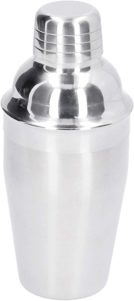 Cocktail Shaker - Drank Mixer - Drankjes Maken - Driestaps Ontwerp - 350ml - Zilver