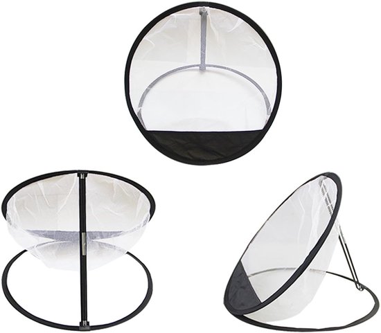 Golf Chipping Net - Trainingsnet Oefenen - Golfslag Verbeteren - Draagbaar Afneembaar Ontwerp - 50 cm Diameter - Zwart van GOLF — afbeelding 2