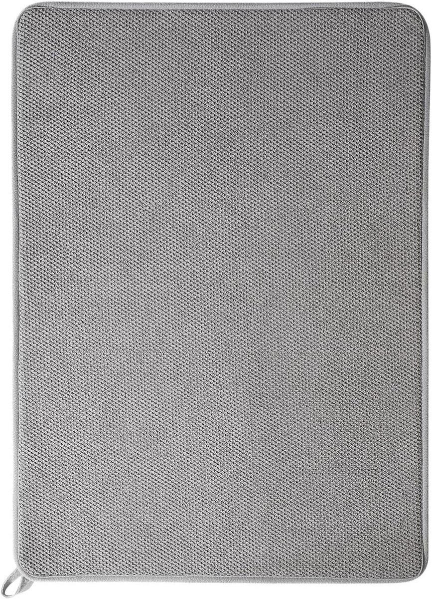 Afdruipmat - Droogmat Keuken - Servies Drogen - Zeer Absorberend - 38 x 50 cm - Grijs