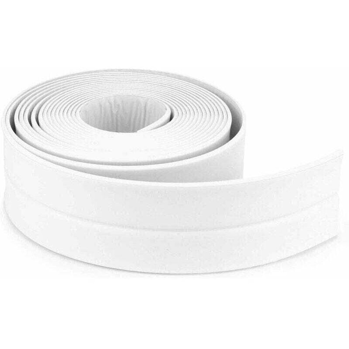 Badkamerafdichtingsstrip, witte siliconenkit, zelfklevende PE-tape geschikt voor badkuipen, hoekafdichtingskit geschikt voor de keuken en een schaar (320 x 3,8 cm).
