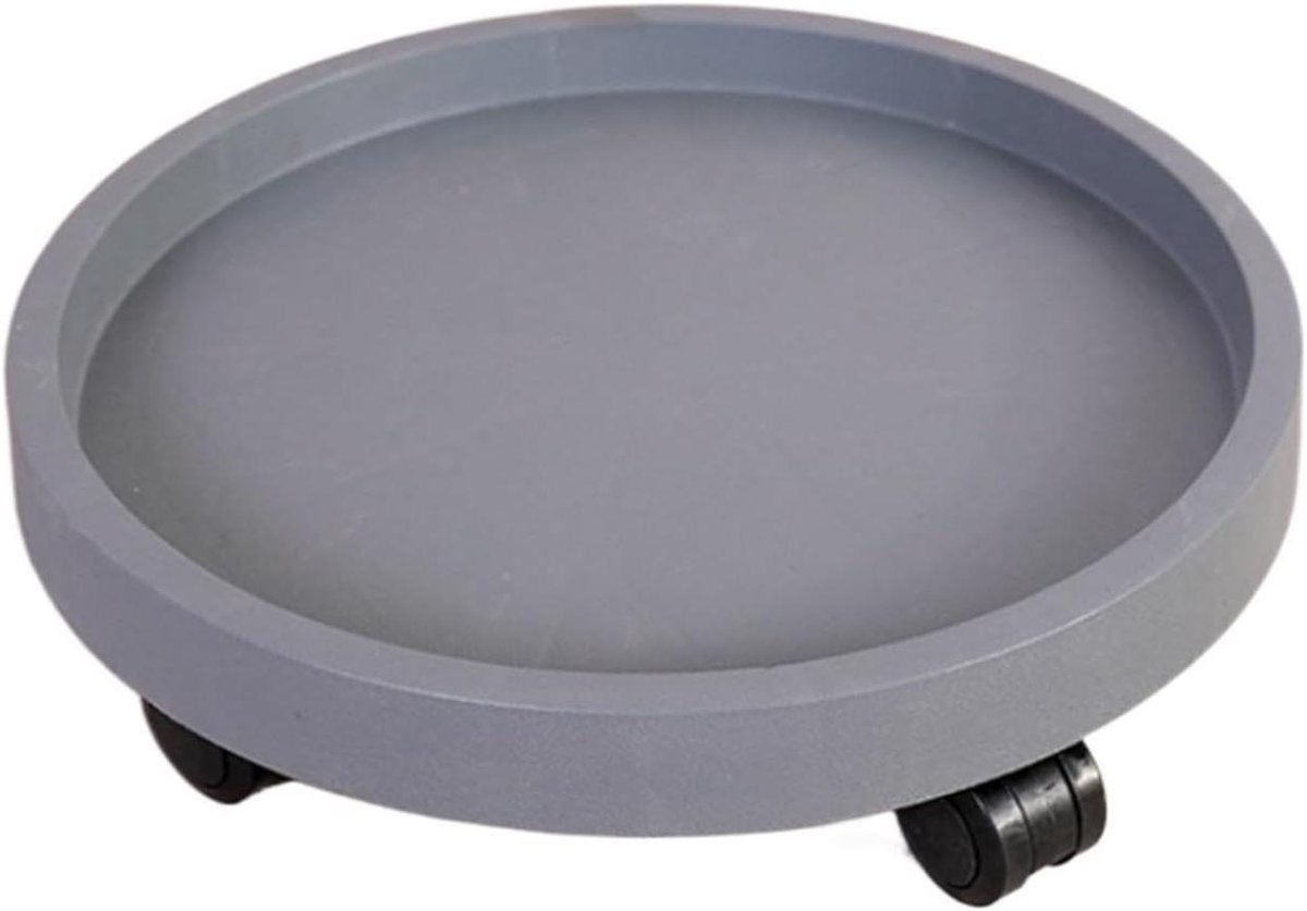 Plantenwagen - Bloempot houder - Potten verplaatsen - Afsluitbare wielen - 36 cm - Grijs