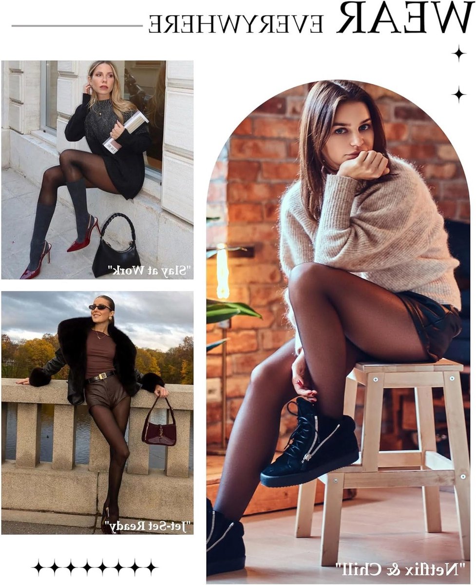 Twee Paar Dames Panty's, Scheurbestendig en Fijn, Zwart, Perfect voor Elke Gelegenheid, One Size