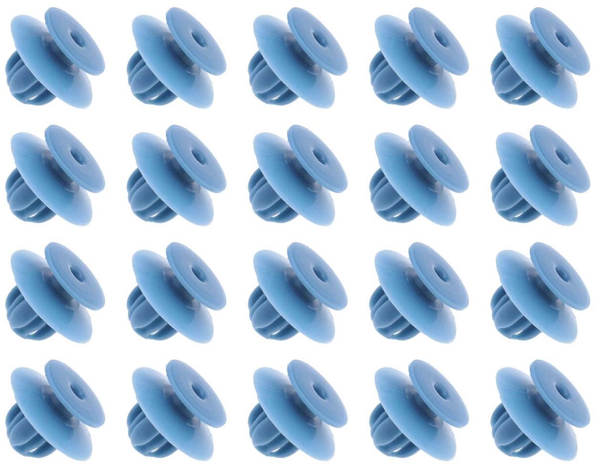 Dailygoody - Auto Wiel Boog Trim Moulding Clips - Bevestigingsmiddel - Blauw - Pack van 20 - Auto Deurpaneel Clips - Geschikt voor Mitsubishi L 200