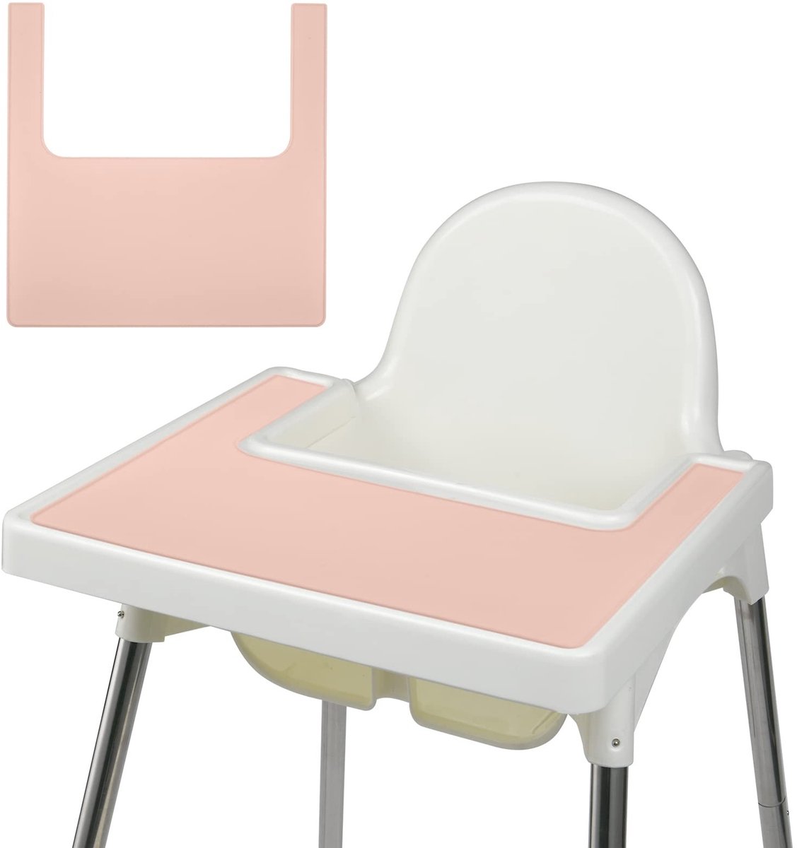 Dailygoody - Siliconen Placemat - Placemat voor kinderen - Waterdicht en eenvoudig te reinigen - Noords poeder - Geschikt voor kinderstoelen - Duurzaa...