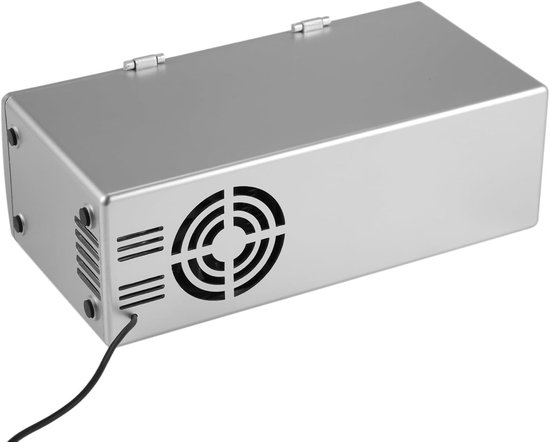 Mini Koelkast - Draagbare Koeler - Dranken Koelen - USB Aangedreven - 26 x 176 x 23 cm - Zilver van MINI — afbeelding 2