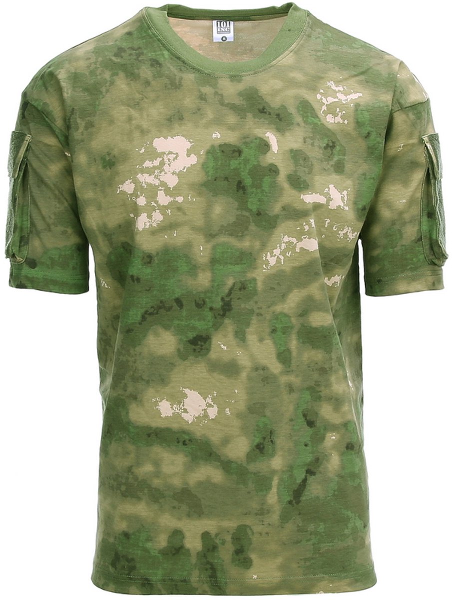 101 INC T-shirt tactical pocket Groen