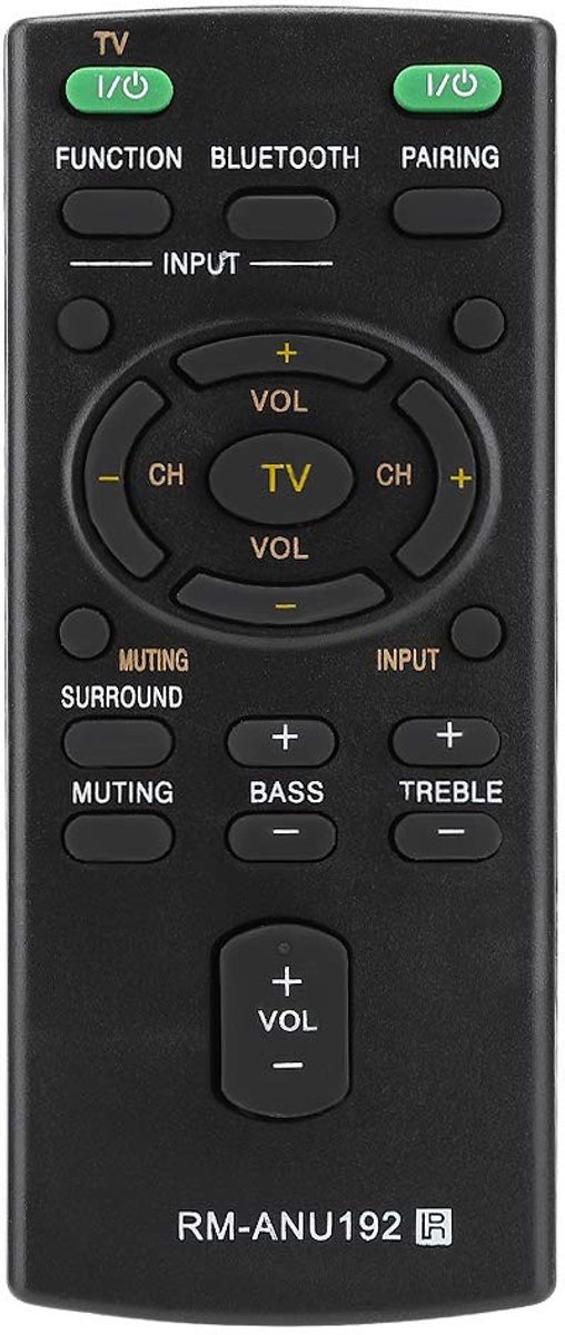 Dailygoody - Vervangende Remte-bediening - Universeel - Zwart - Afstandsbediening voor Sound Bar - Geschikt voor diverse modellen