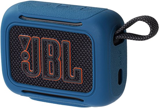 Beschermhoes geschikt voor JBL Go 5 Bluetooth Speaker - Meerdere Kleuren - Schokbestendig - Krasbestendig - Siliconen - Hoesje - Case - Bescherming - Navy Blauw van Merkloos — afbeelding 4