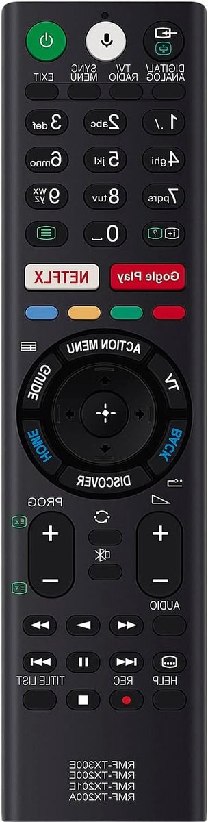 Vervangende afstandsbediening voor Sony TV's, compatibel met KD-65XE8588, KD-65XE8599 en meer, ideaal voor eenvoudig gebruik en optimale controle