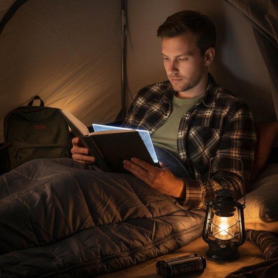 Boek Leeslamp - Pagina Verlichter - Lezen 's Nachts - Vermindert Oogvermoeidheid - 10x5 cm - Zwart — afbeelding 2