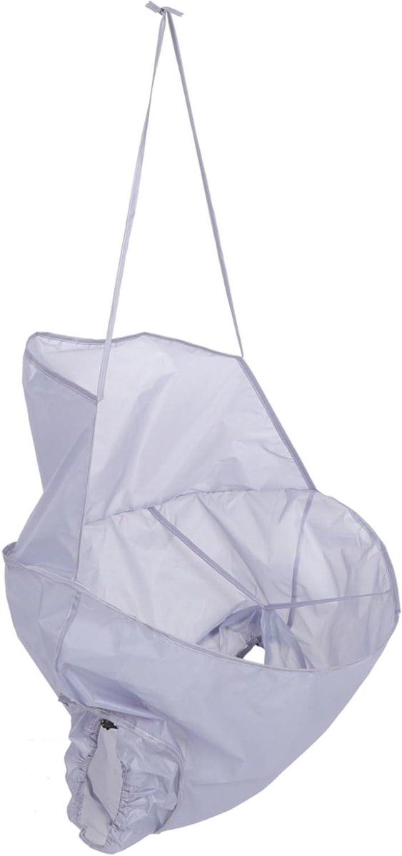 Scheer Cape - Lichaamshaar Schort - Scheren Zonder Rommel - Gemakkelijk Opvouwbaar - 70 x 48 cm - Grijs