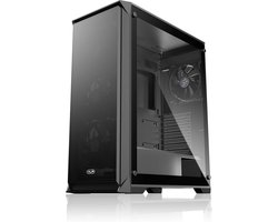 PC Behuizing - Mid Tower Kast - Gaming PC Bouwen - Hoge Airflow - ATX Ondersteuning - Zwart