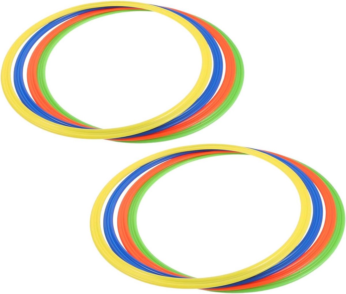 Voetbal Agility Ringen - Snelheid Hoepels - Coördinatie Oefeningen - Dynamische Visuele Stimulatie - 8 Stuks 30cm - Diverse Kleuren
