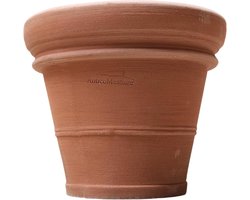 Terracotta Plantenbak Cilindervormig Glad Italiaans Handwerk Winterhard 25-40cm