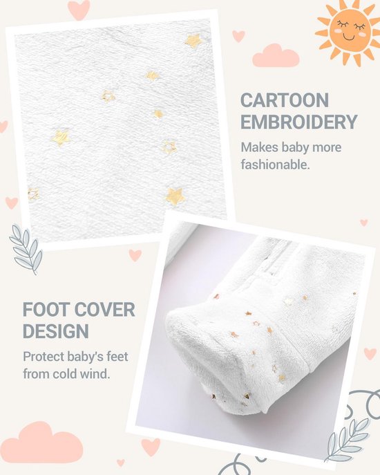 Warme Winter Jumpsuit met Capuchon voor Baby Jongens en Meisjes 0-12 Maanden — afbeelding 4