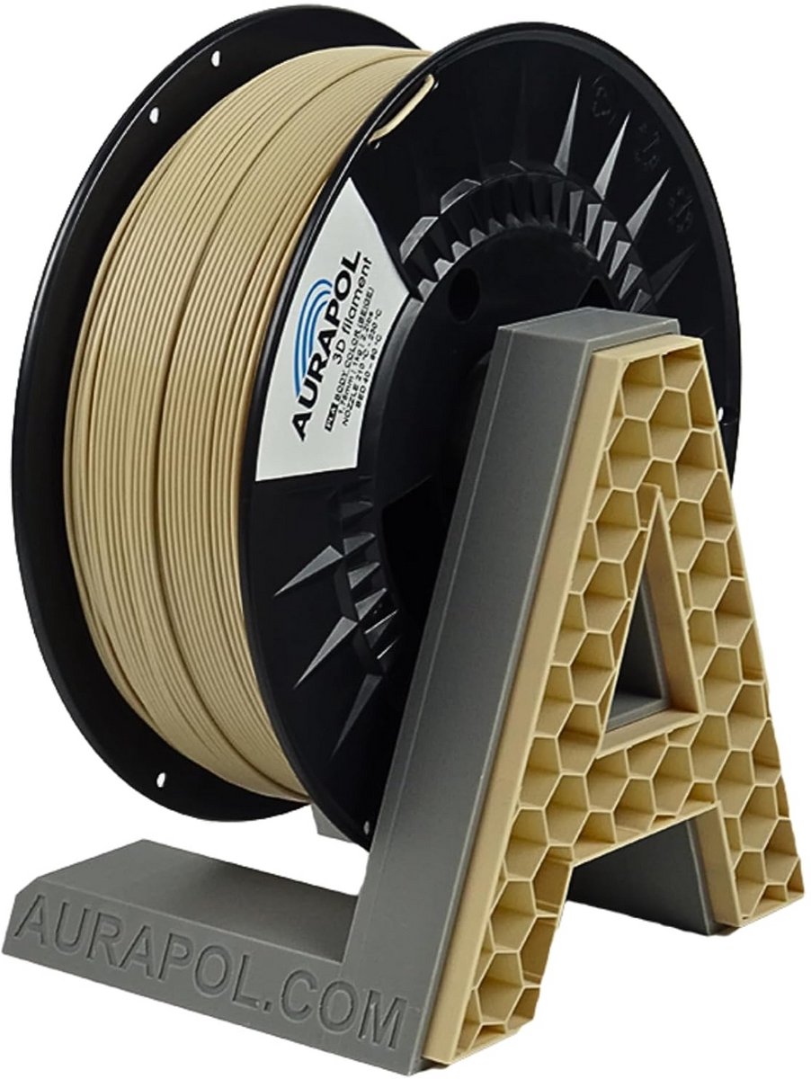 PLA 3D Printer Filament 1.75mm 1kg Beige Nauwkeurigheid +/- 0.02mm Biologisch Afbreekbaar