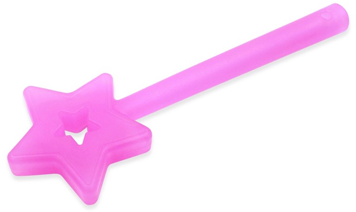 ARK Therapeutic kauwspeelgoed toverstaf feeënprinses roze sensorisch speelgoed.