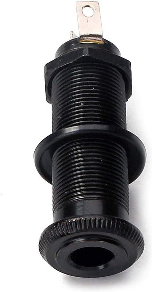 Koperen Gitaar Bas Jacks met 1/4 "Vat - Stereo/Mono - Zwart Nikkel