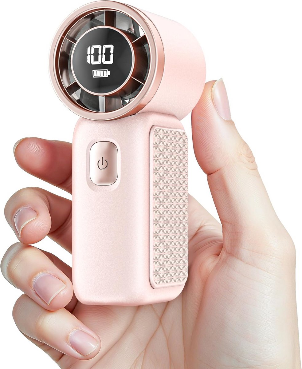 Draagbare Oplaadbare Mini Ventilator met 6 Snelheden voor Reizen en Buitenactiviteiten