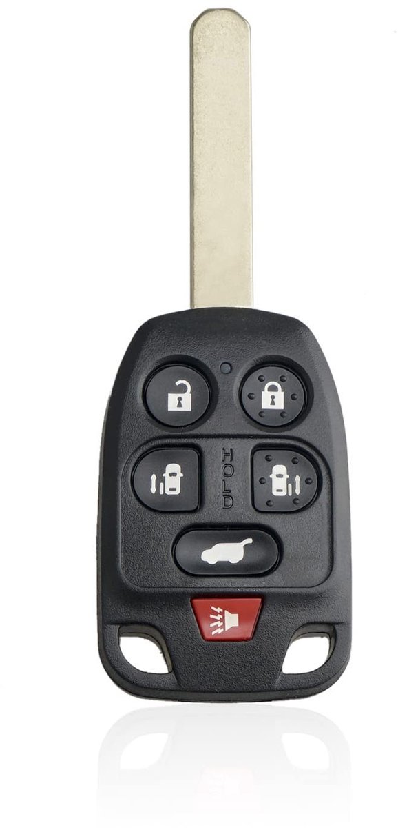 ONF3 - Autosleutelhoes - Vervangende Sleutelhanger - Zwart - Keyless Afstandsbediening - Geschikt voor Honda Odyssey - N5F-A04TAA